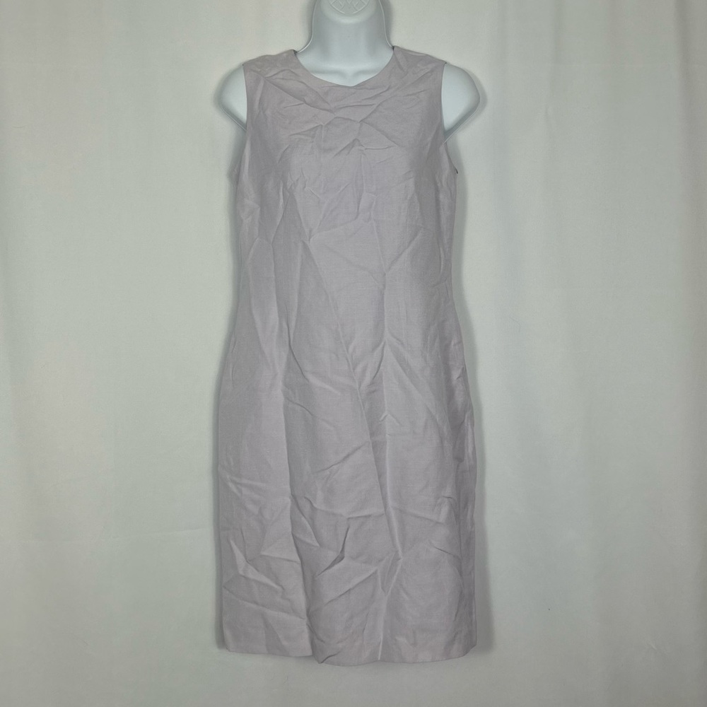 Talbots Silk/Linen sleeveless sheath dress 4P